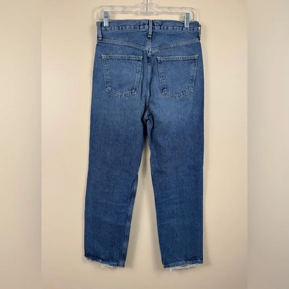 Agolde 90’s Distressed Mid-Rise Straight
